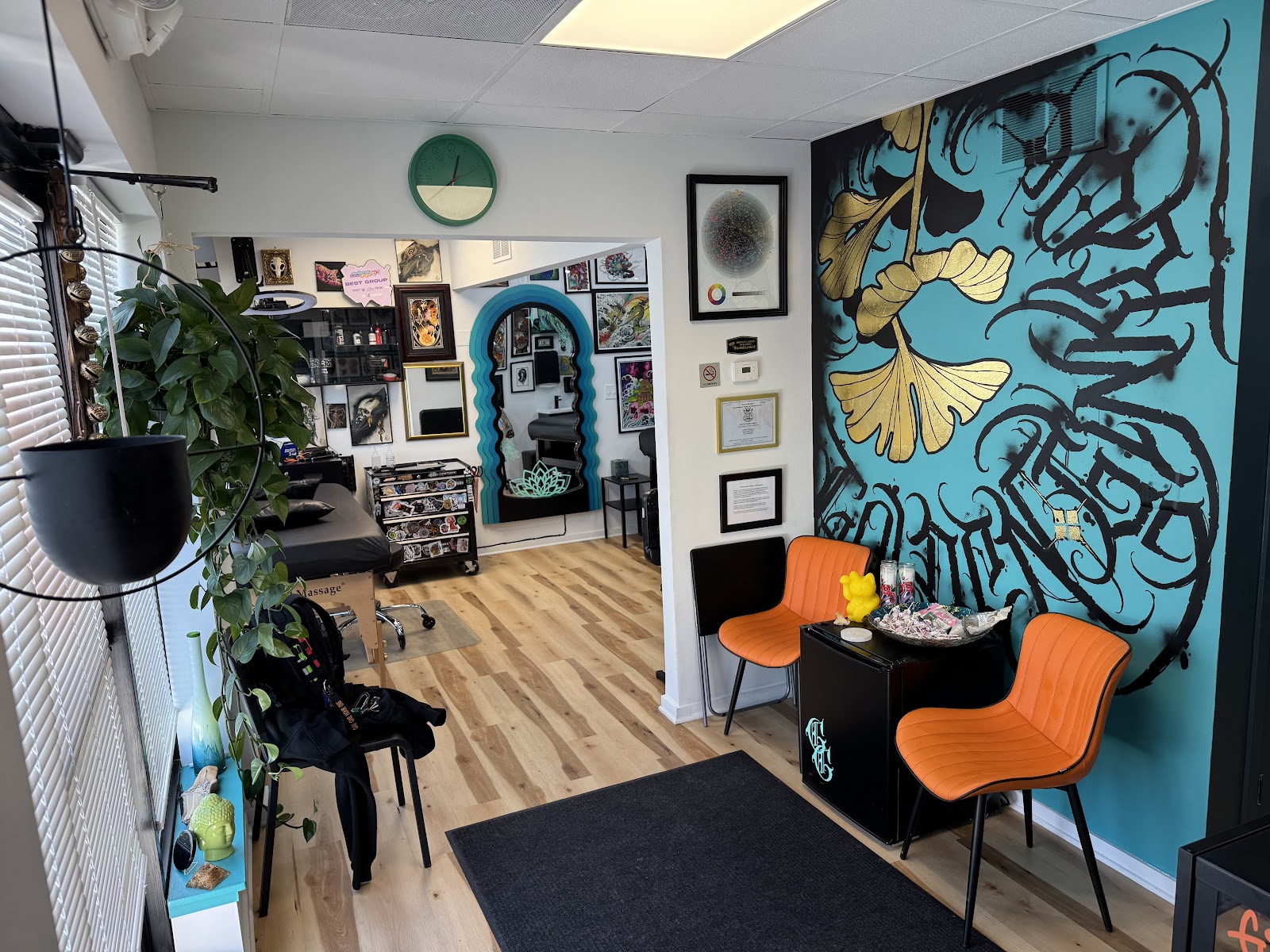Golden Ginkgo Tattoo in Ann Arbor